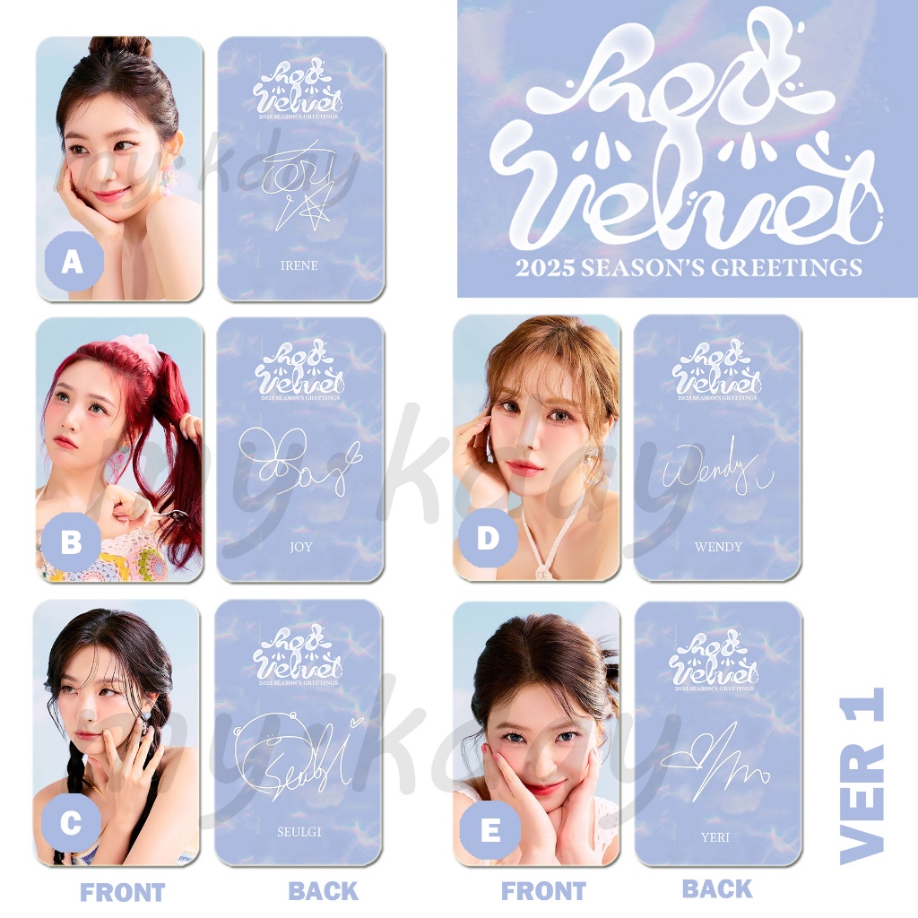 PC-1811, Unofficial Photocard Red Velvet 2025 Season's Greetings 2 sisi