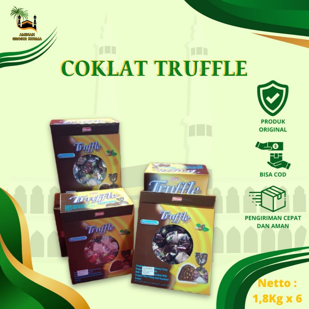 

COKLAT TRUFFLE 1,8KG / COKLAT ARAB / COKLAT TURKI