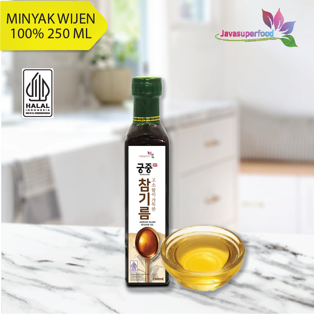 

Minyak Wijen 100% 250 ML / SESAME OIL KOREA