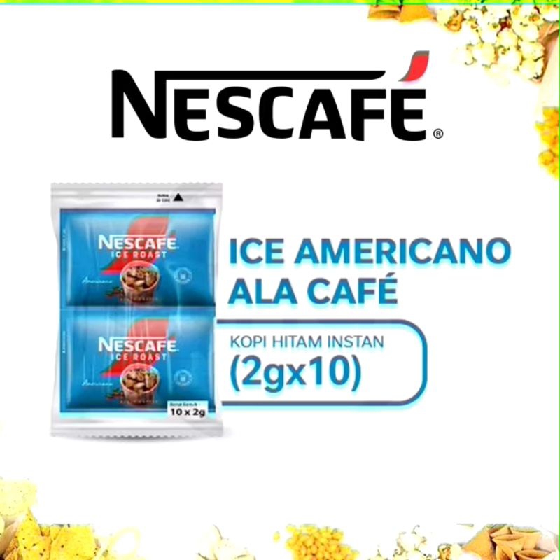 

Nescafe Ice Roast 2grX10pcs/Nescafe Ice Roast Americano/Nescafe kopi instan Americano