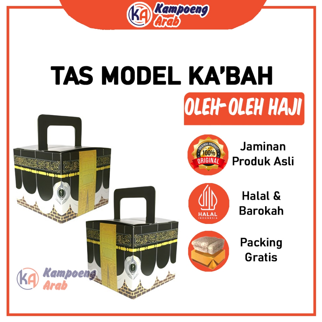 

Tas Kotak Oleh Oleh Haji Umroh MODEL KABAH Makkah Tebal Besar Souvenir