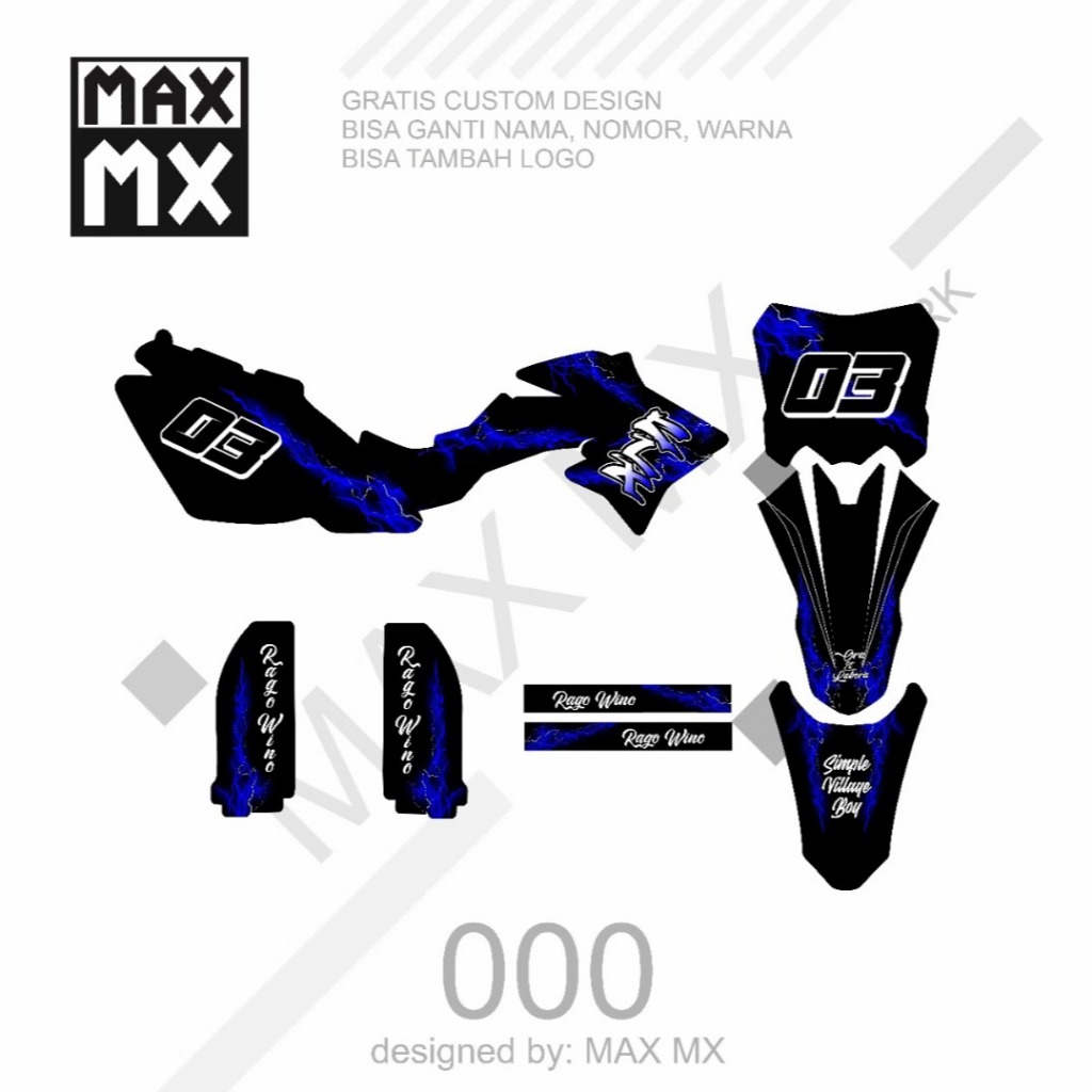 decal dtracker merah hitam