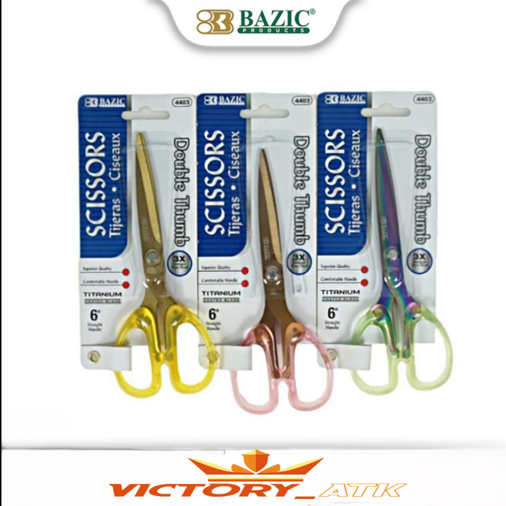 

Gunting Kain Besi TITANIUM Double Thumb 6" - Gunting Besi