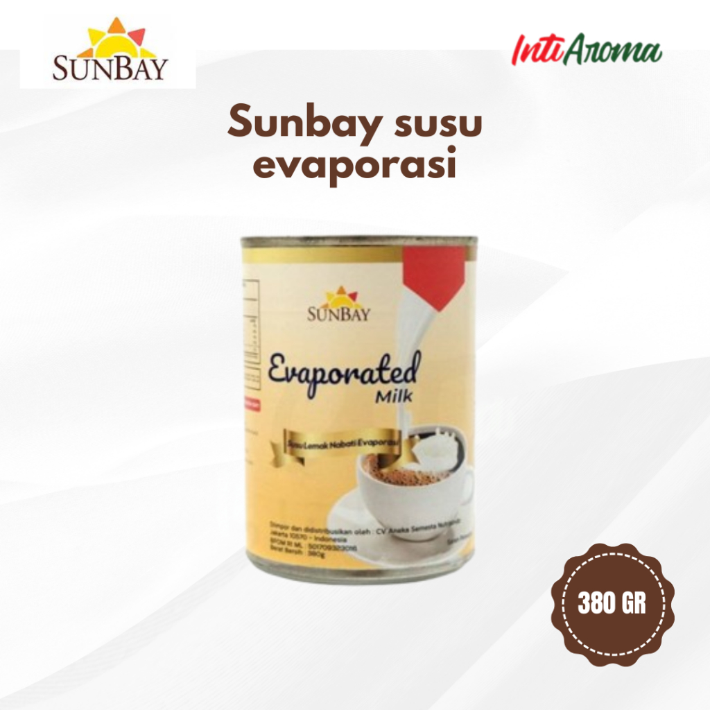 

Sunbay susu evaporasi kemasan kaleng 380gr