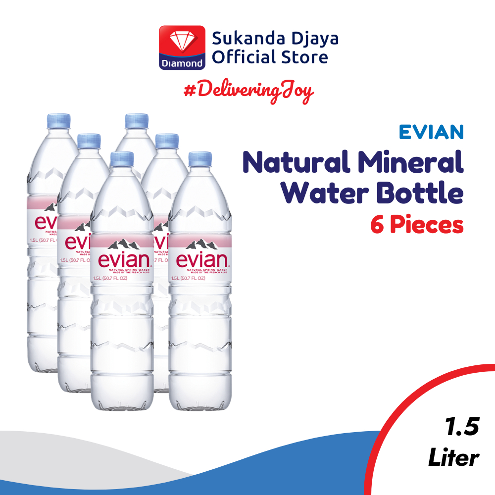 

Evian Natural Mineral Water PET 1,5 Lt [Isi 6 Pcs]