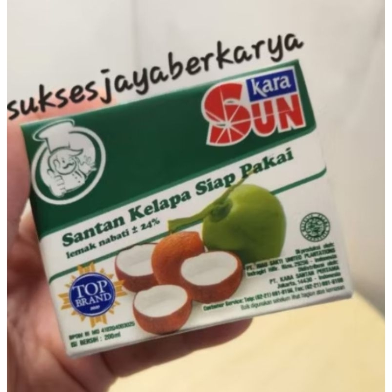 

Santan Kara 200ml / Kara Coconut Milk / Santan Kelapa Siap Pakai 200ml halal EXP Januari 2026