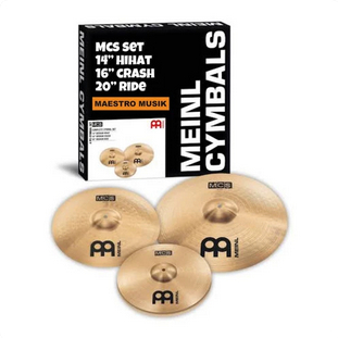 MEINL Cymbals MCS Complete Cymbal Set (14 Med HH, 16 Med Crash, 20 Med Ride)