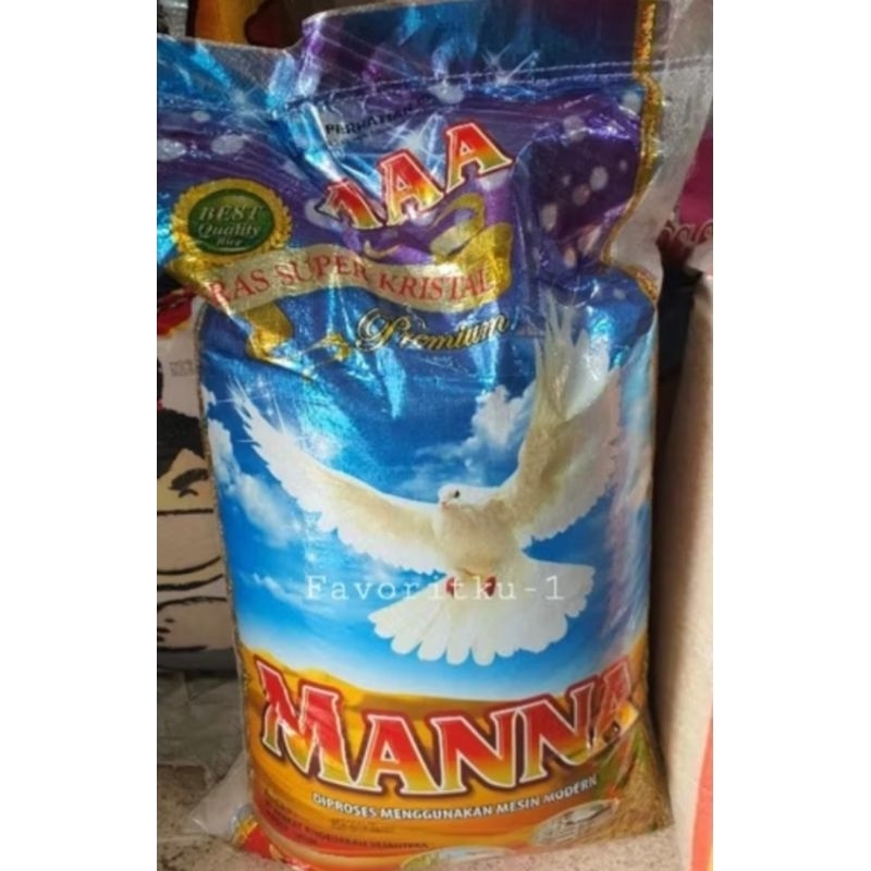 

Beras Manna AAA Kualitas Premium (Super Kepala) 25 kg. Via Cargo/JNE