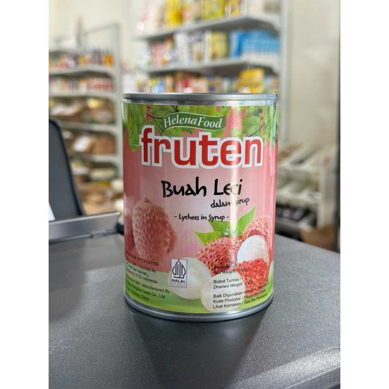 

Buah kaleng Fruten buah leci / lychees 565Gr