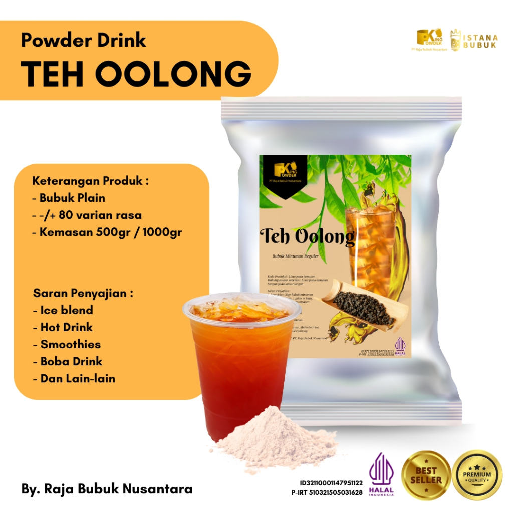 

Bubuk Minuman Oolong Tea Bubuk Minuman Regular Oolong Tea Bubuk Minuman Rasa Teh Olong 1 Kg