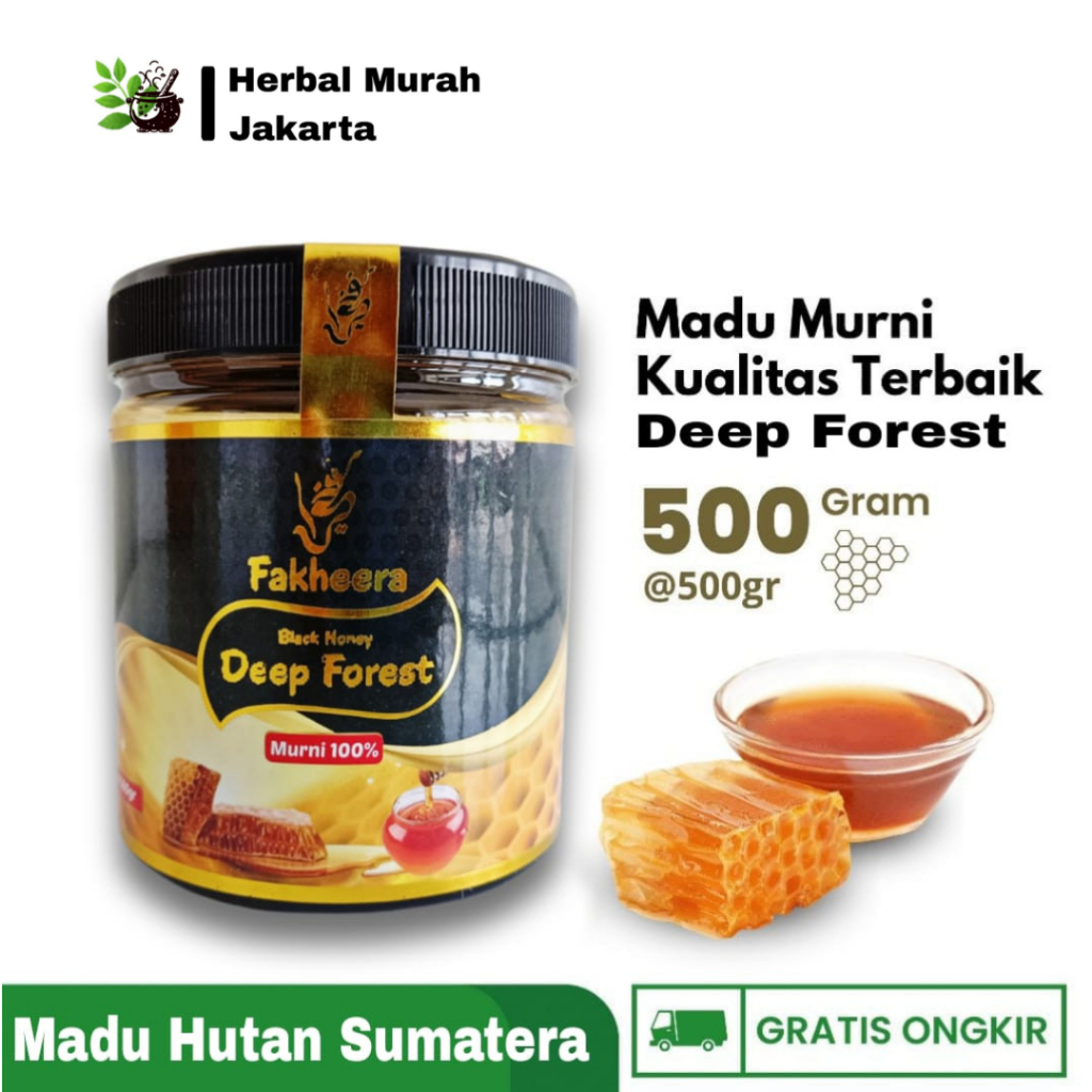 

Fakheera Madu Hutan Murni Asli Sumatera 500gr Natural Pure Honey Minuman Kesehatan