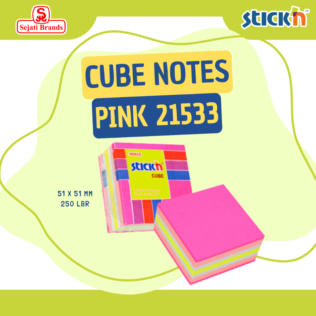 

Stick'n Regular Cube 21533 ( 2x2 ) Neon Pastel Mixed