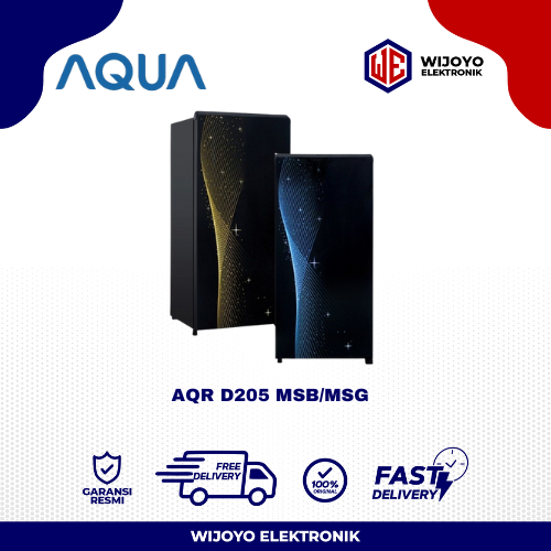 KULKAS AQUA 1 PINTU AQR-D205 165L AQR D 205 MSB / MSG