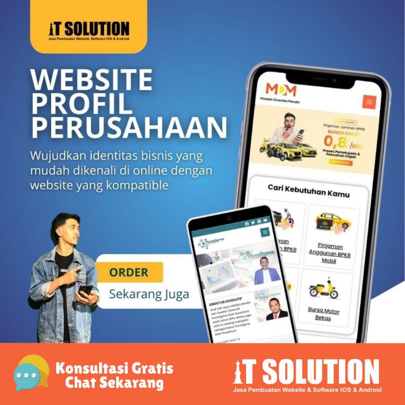 WEBSITE PROFIL BISNIS PERUSAHAAN - Produsen Jasa Web Aplikasi Bisnis Software Marketing Digital - IT