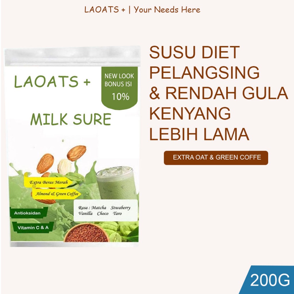 

Penurun Berat Badan Laoats Non Sugar (200g)