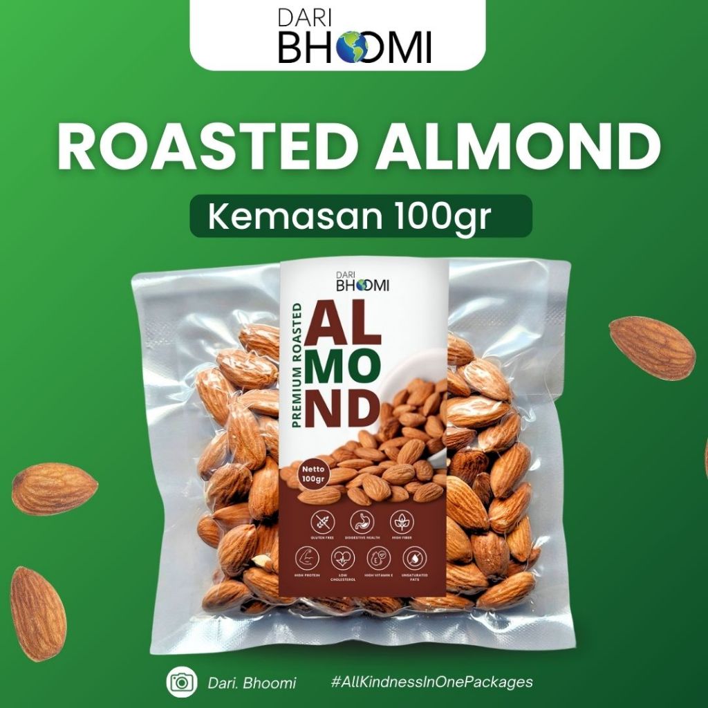 

100GR ROASTED ALMOND ORGANIC