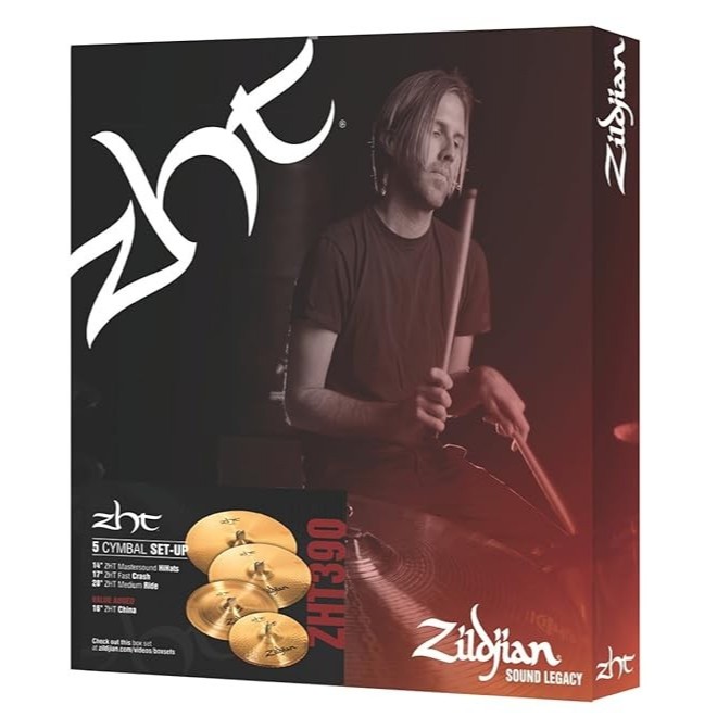 Cymbal Zildjian ZHT 390 ZHT390 Zildjian ZHT-390 4 Cymbal Pack Original