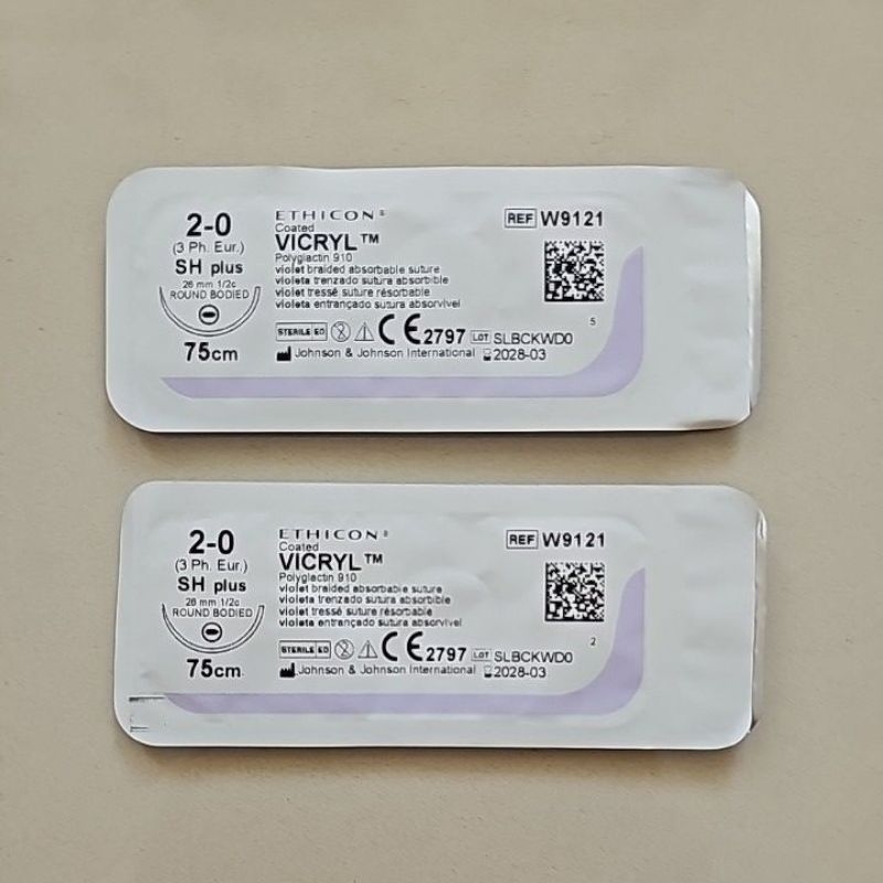 Vicryl 2-0 W9121 / Benang Operasi Bedah / Benang Ethicon