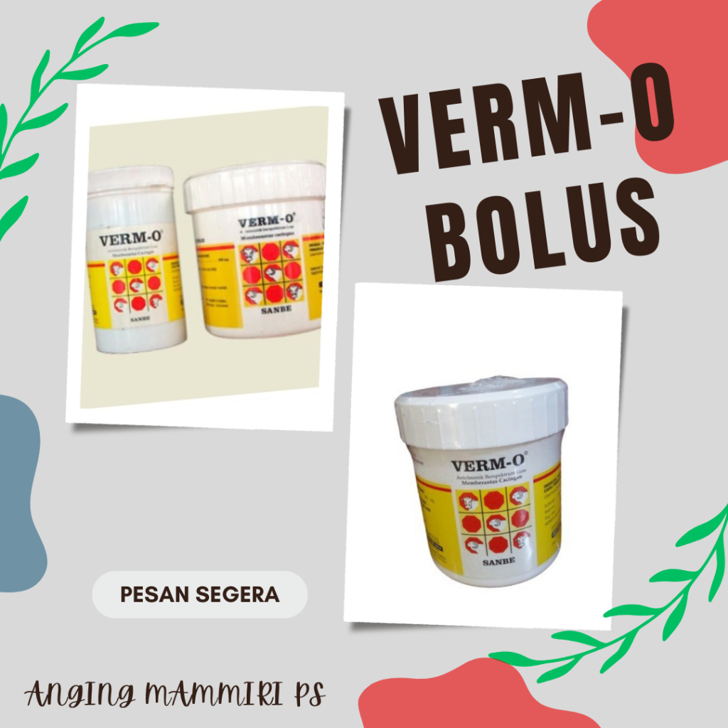 VERM-O 42 BOLUS (Obat cacing sapi)