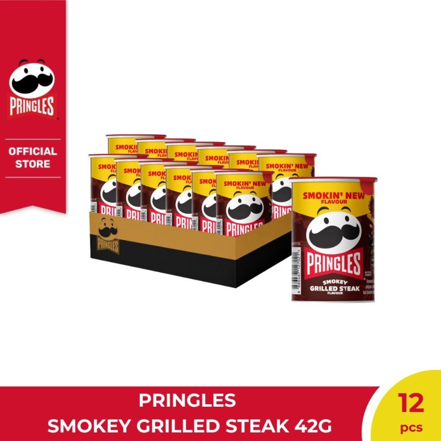 

[CARTON DEALS] Pringles Smokey Grilled Steak 42gr (12pcs)