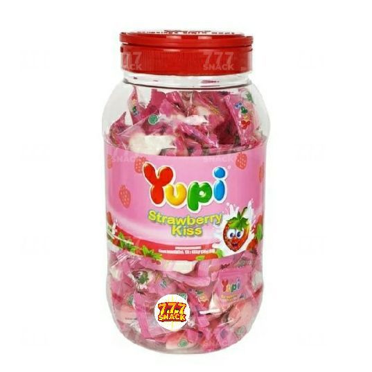 

[777_SNACK] PERMEN YUPI STRAWBERRY KISS TOPLES ISI 125 PCS