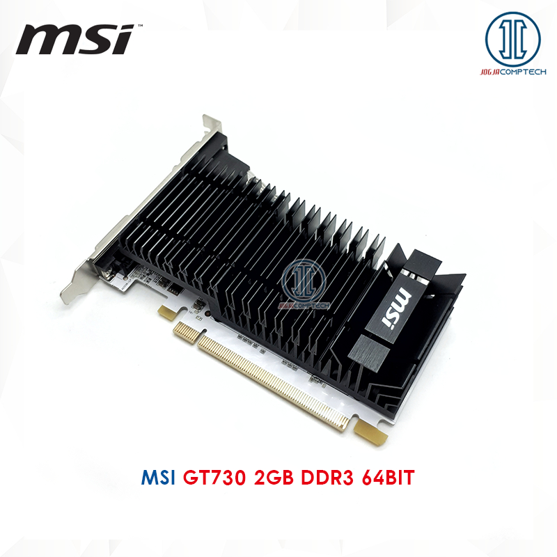 VGA Card MSI GT 730 2GB DDR3 64BIT SILENT GT730 BUKAN GT220 GT710 R7 240 HDMI READY
