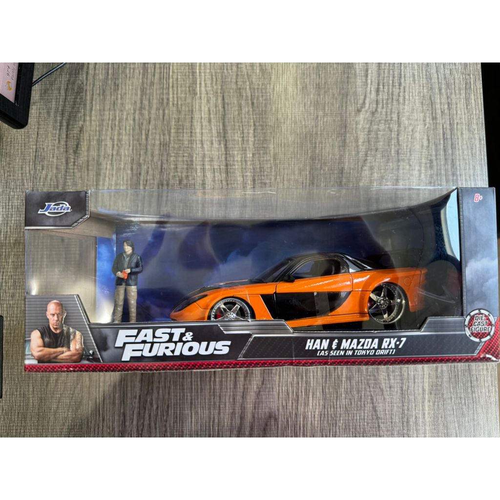 Diecast mobil Jada 1:24 Fast & Furious Han & Mazda RX-7