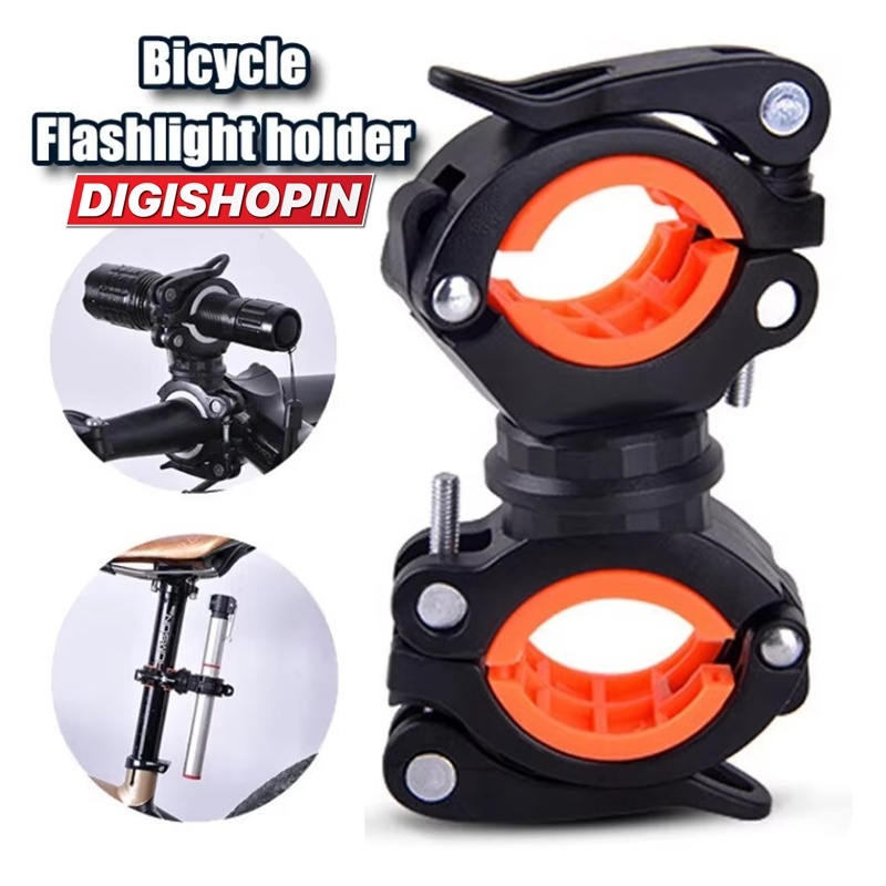 Clamp Penjepit Senter Sepeda Clamp Penjepit Serbaguna Penjepit Senter Stang Sepeda 360 Derajat