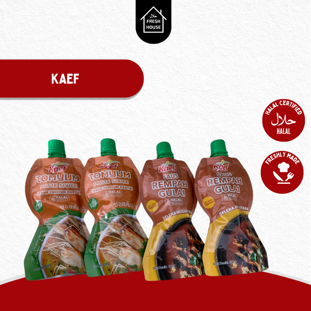 

SAUS KAEF KEMASAN POUCH 250 GR / ANEKA VARIAN