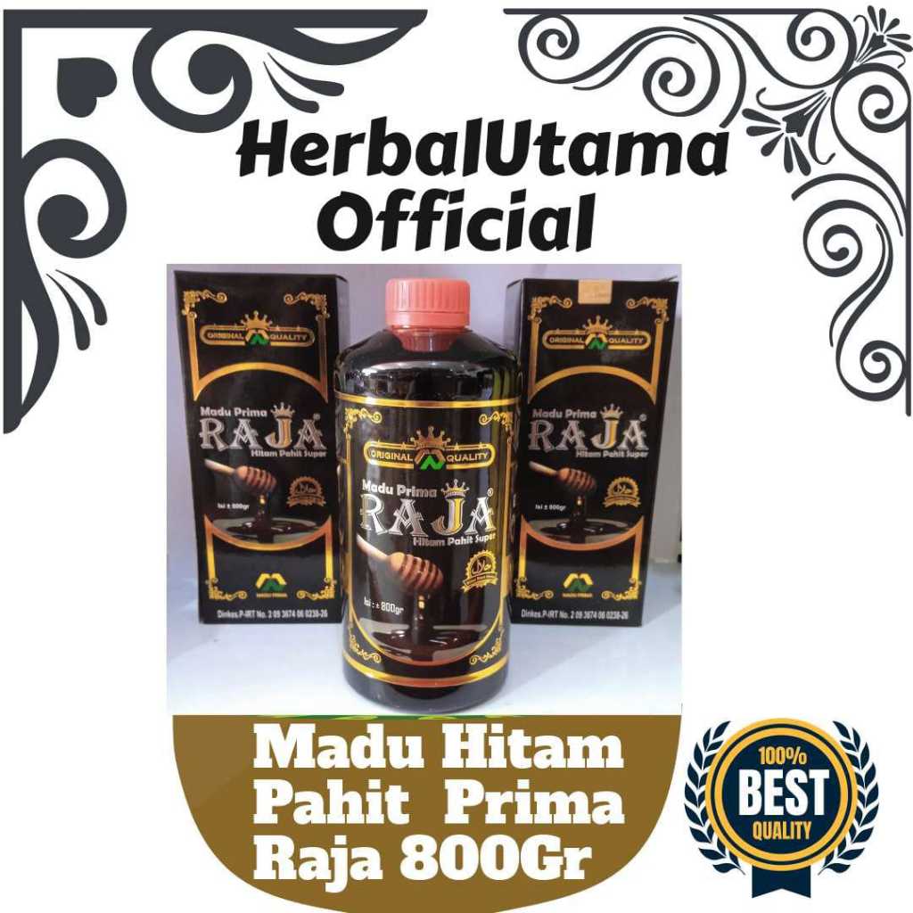 Madu Hitam Pahit Super Prima Raja 800 gram | Madu Prima Raja ORIGINAL