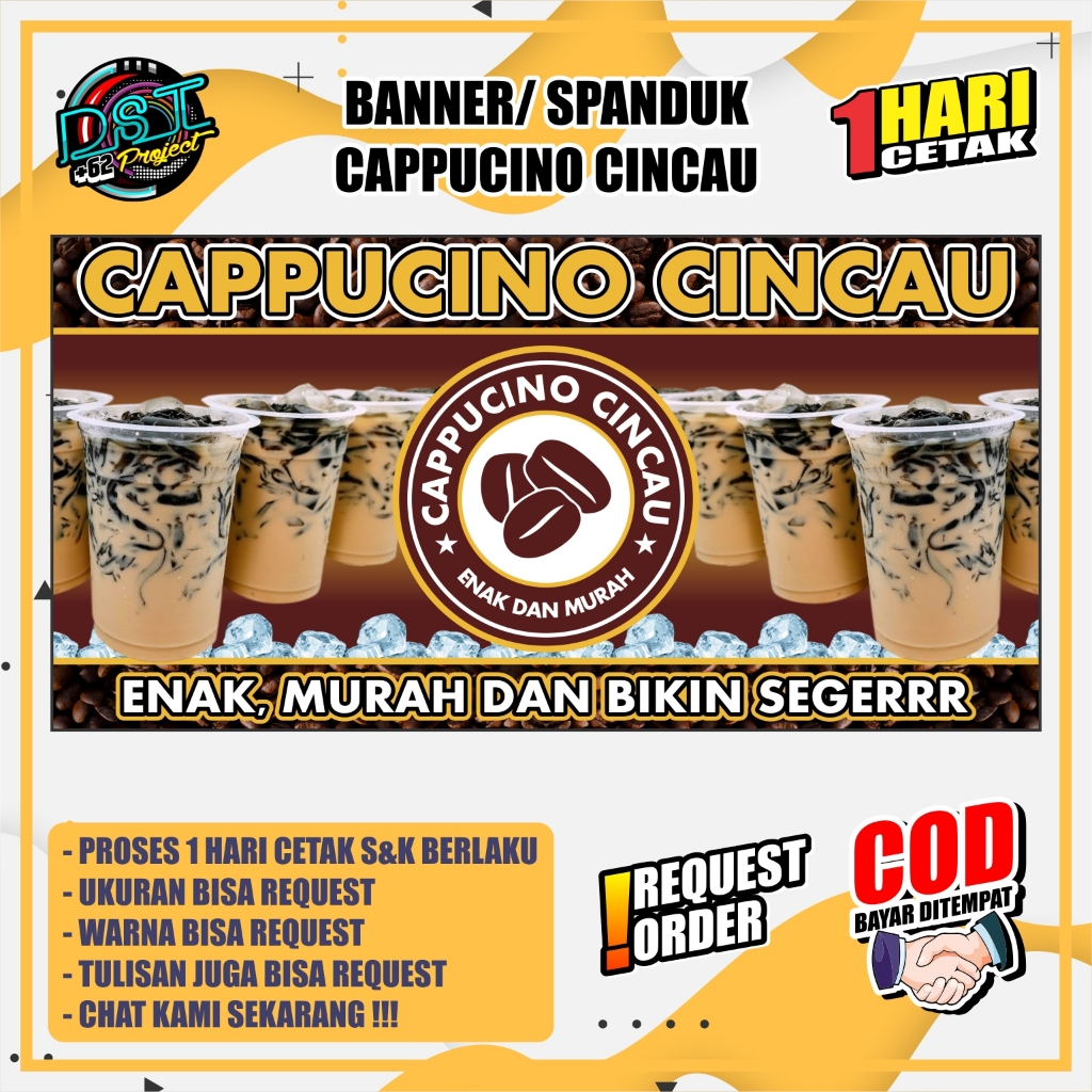 BANNER / SPANDUK CAPPUCINO CINCAU