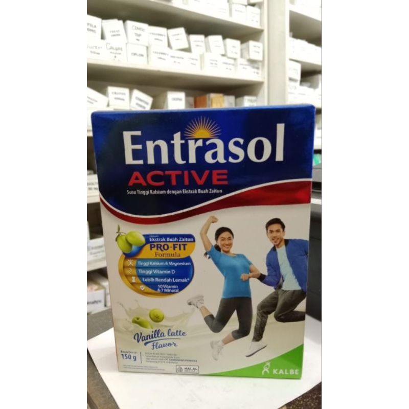 

Susu Entrasol Active 150gr - membantu menjaga kepadatan Tulang