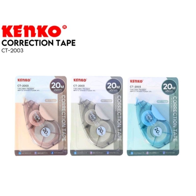 

Kenko CT-2003 Tipex Kertas Pita Correction Cp Tape Stationery - Original