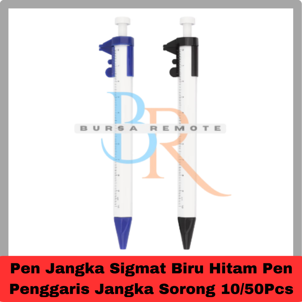 

Pen Jangka Sigmat Biru Hitam Pen Penggaris Jangka Sorong 10/50Pcs