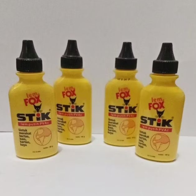 

lem kertas /lem cair /lem Fox stik putih.