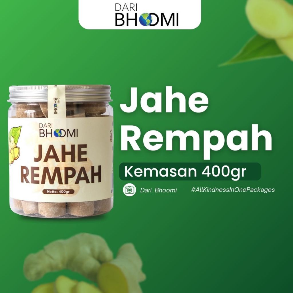 

Dari.Bhoomi JAHE REMPAH 400gr