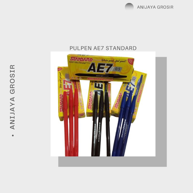 

PULPEN AE7 STANDAR/ALAT TULIS AE7 MERAH 1PACK