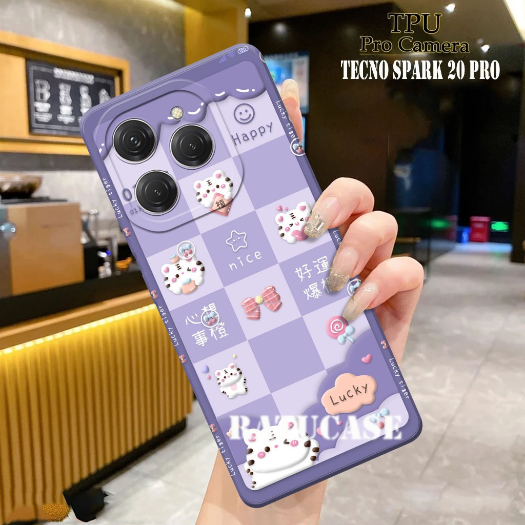 CASE TECNO SPARK 20 PRO SPARK 20 SPARK 20C - Softcase Pro Camera Tecno Spark 20 MOTIF  Case Pro Came