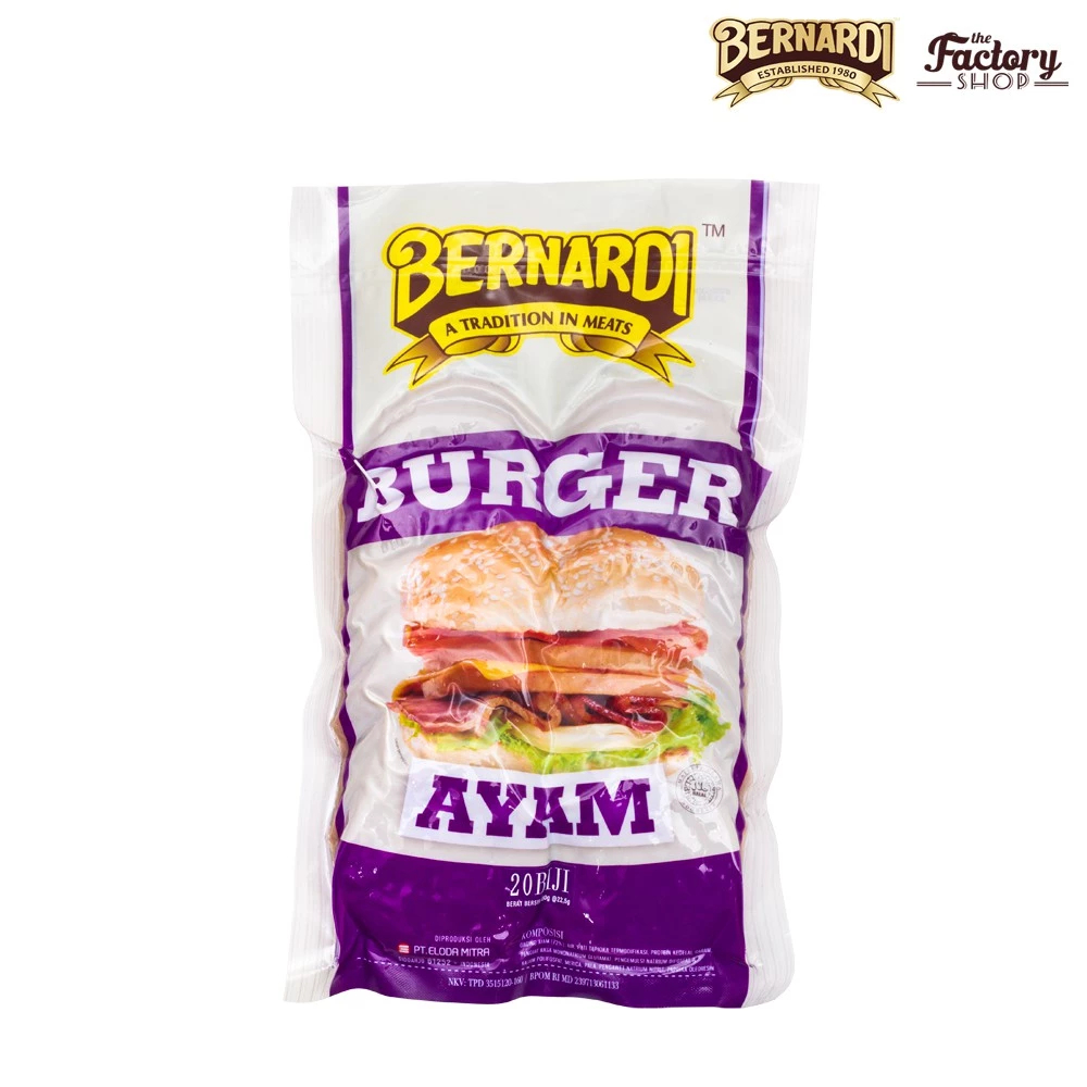 

BERNARDI BURGER MINI AYAM 20BJ