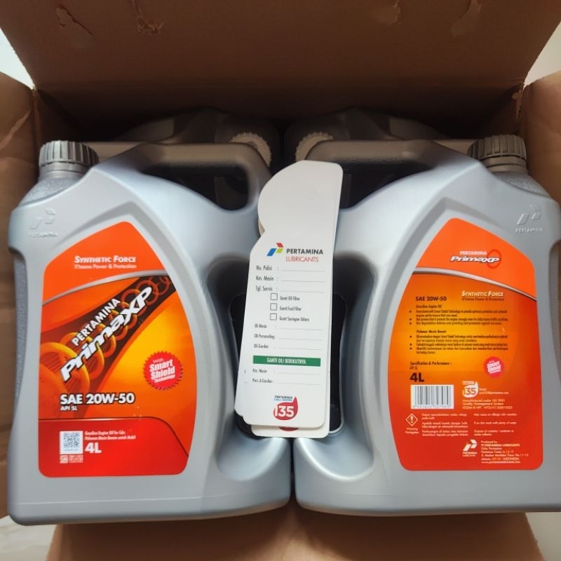 1  DUS = 6 GALON OLI PRIMA XP 20W-50 4 LITER