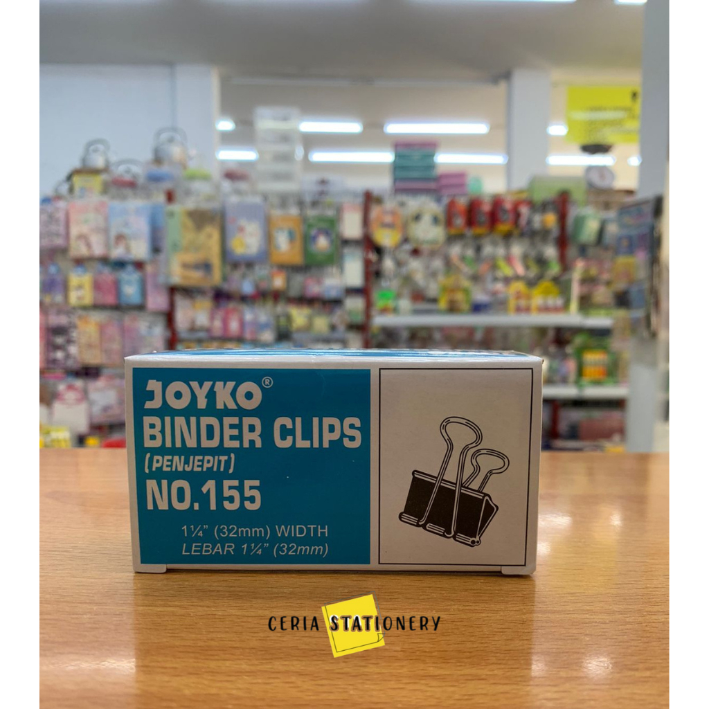 

Binder Clip Joyko No 155 / Penjepit Kertas 155 / Binder Clips