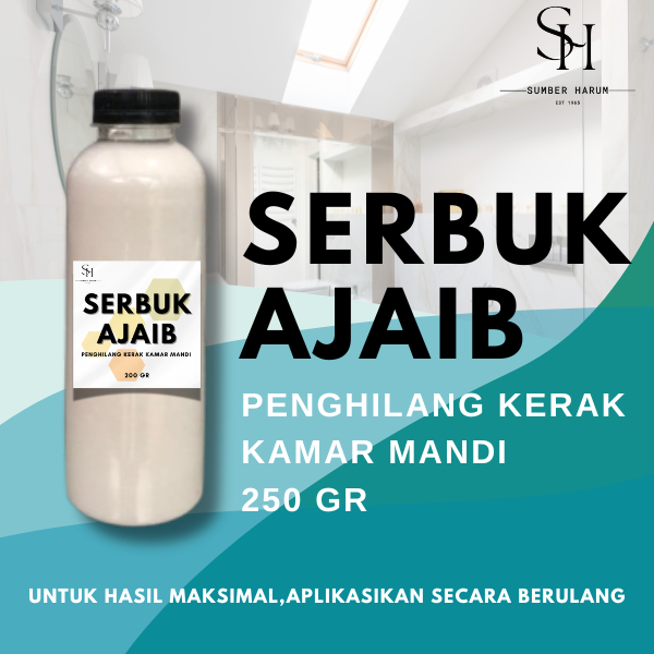 Serbuk Ajaib Penghilang kerak 250 gram | Penghilang noda kamar mandi serbuk pembersih wc wastafel