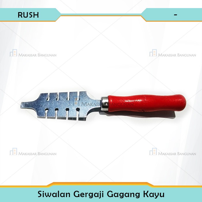 Siwalan Gergaji RUSH Gagang Kayu Bukaan Gergaji