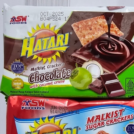 

MURAH 2 PICIS SNACK HATARI MALKIST CRACKERS CHOCOLATE WITH COCONUT CRISPY 120 GRAM