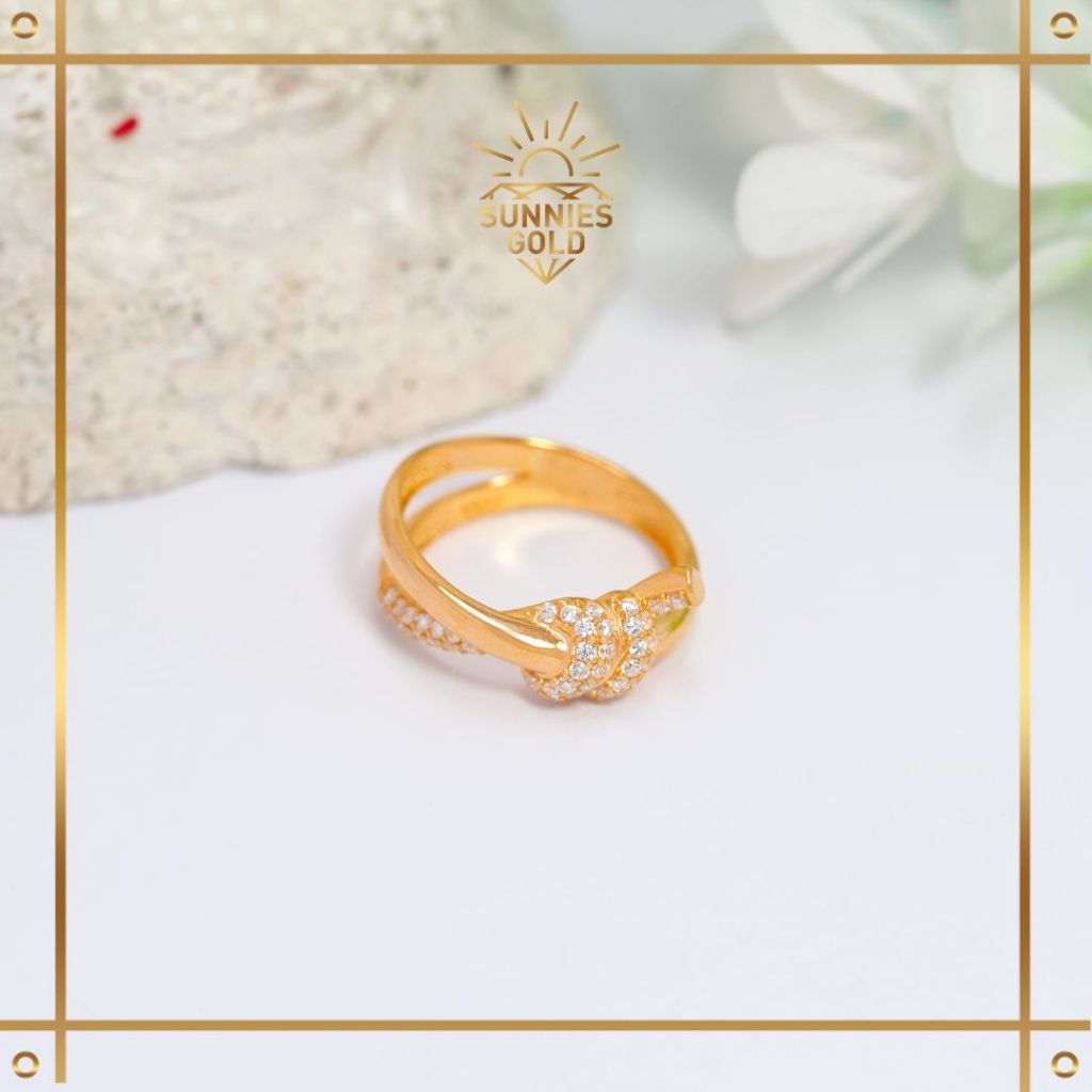 CINCIN WANITA SIMPUL EMAS KADAR 8K CINCIN TALI SIMPUL MEWAH CT 666