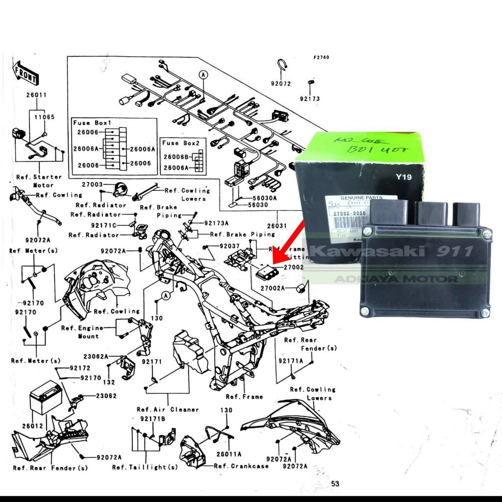 RELAY CDI KAWASAKI NINJA 250 FI Z250 FI
