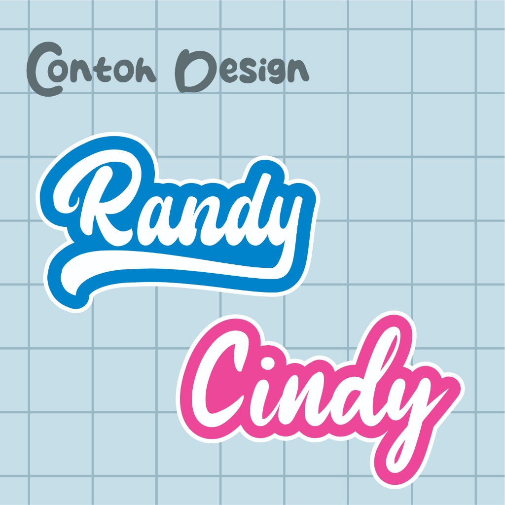 

RB Vol 3. Stiker Nama Custom Sticker Label Waterproof Untuk Stationery Tumblr Buku Laptop