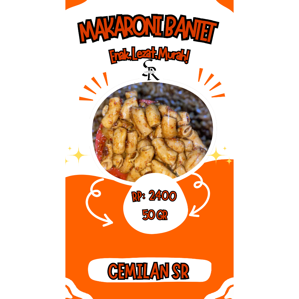 

MAKARONI BANTET VIRAL TERLARIS PEDAS ORIGINAL DAUN JERUK KEMASAN 50 GR