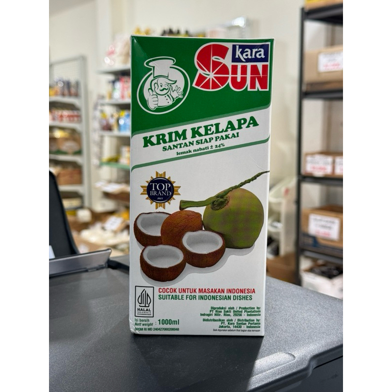 

Sun Kara krim kelapa santan siap pakai 1L