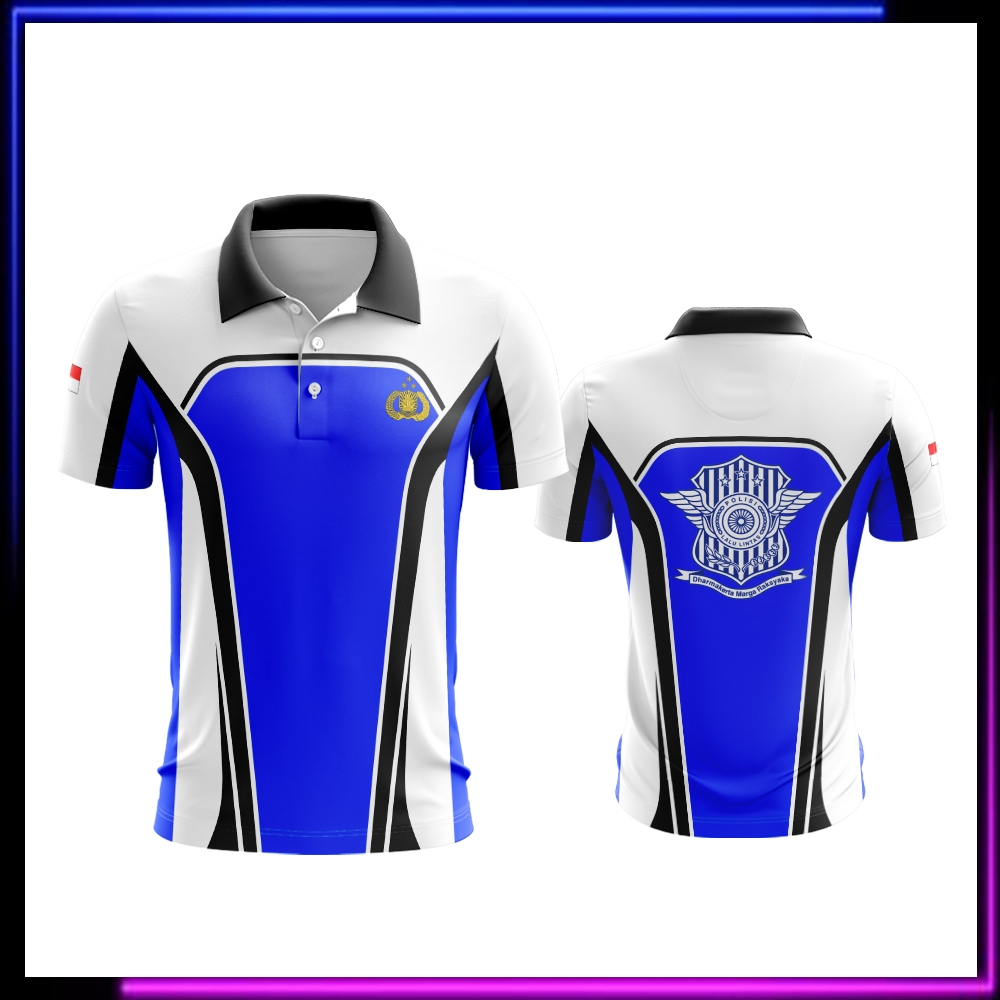 Baju Polisi Kaos Polo Polisi Lalu Lintas Free Custom Nama